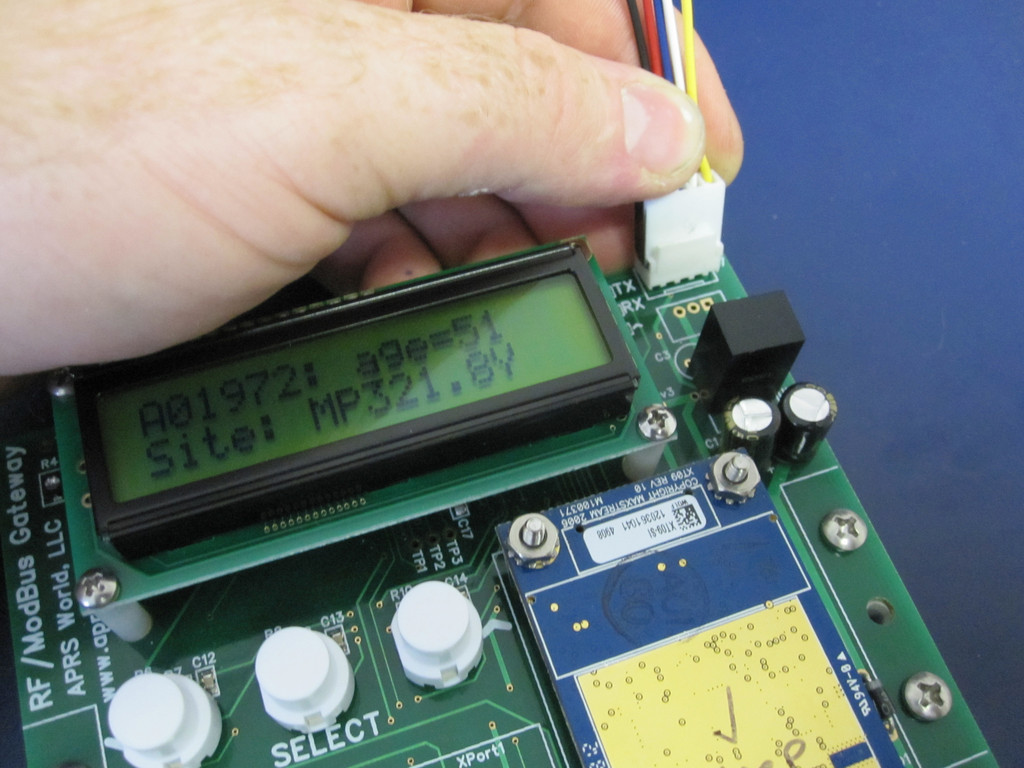 Updating Firmware:
Programming connector for firmware updates.
