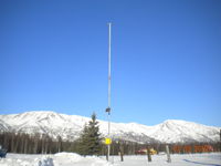 Wind Data Logger, Anemometer and Solar Panel.