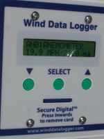 Initial readings from the Polar Edition Wind Data Logger.