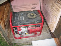 Backup 4kW gasoline generator.