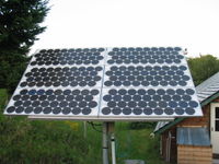 Tracking 540 watt array installed in the late 1990's.