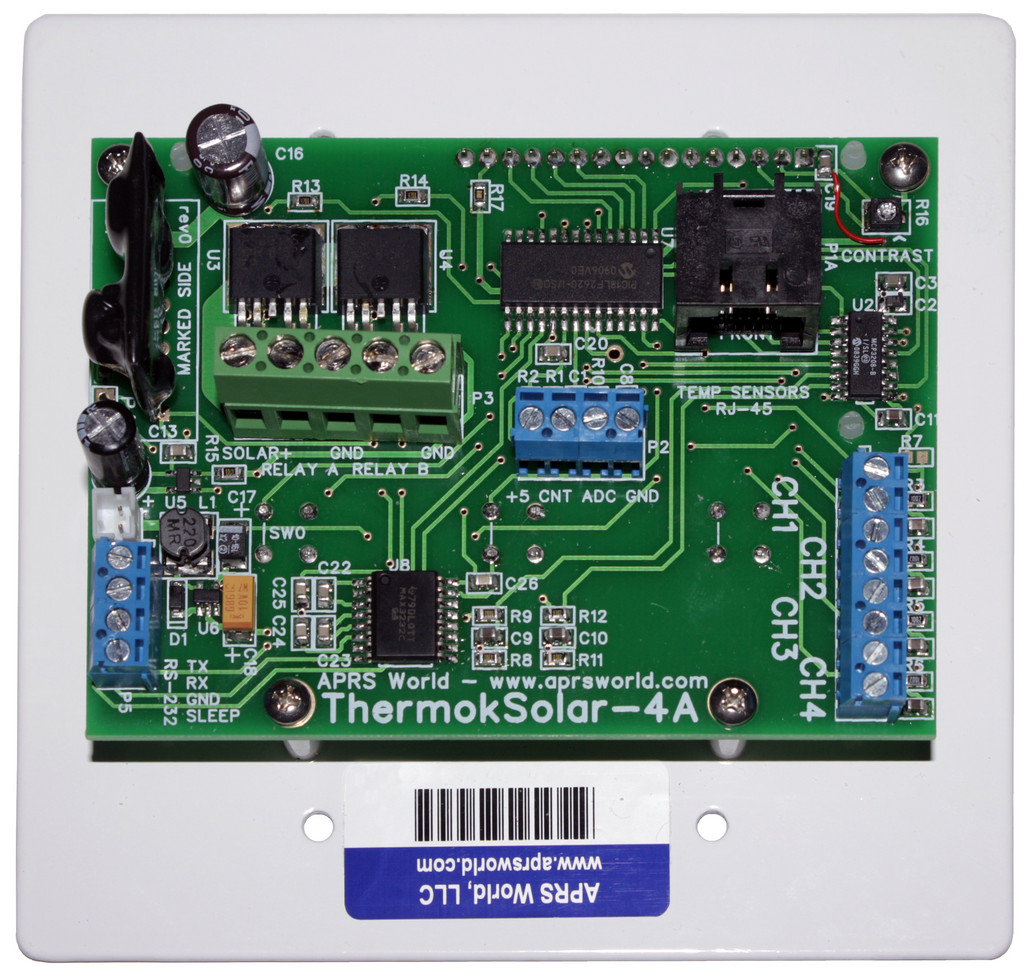 ThermokSolar back of board view.