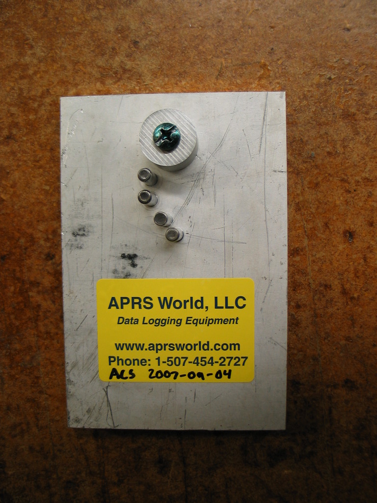 Jig for forming impeller holders from 24 GA stainless sheet. 