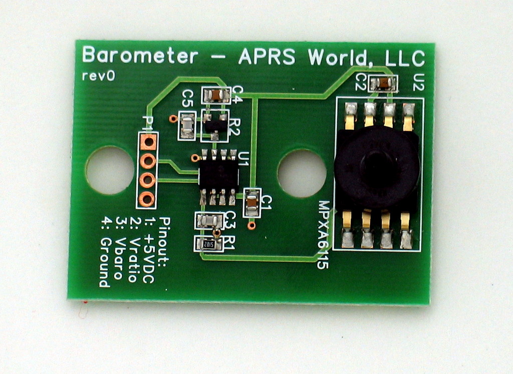 Circuit board for the APRS World Barometer