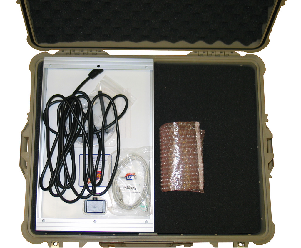 Solar panel in the Pelican case