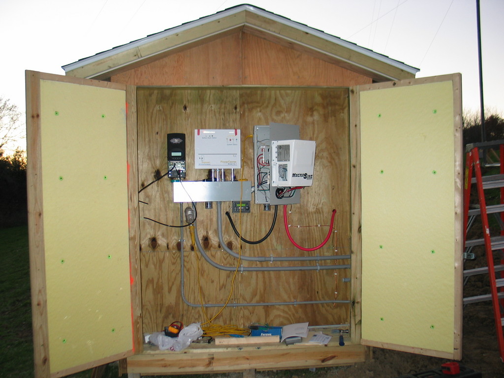 The power shed is well built and very well insulated.