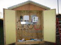 The power shed is well built and very well insulated.