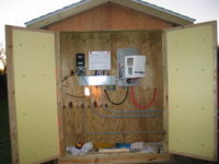 The Magnum inverter and Midnite e-panel are pumping out 120 volts!