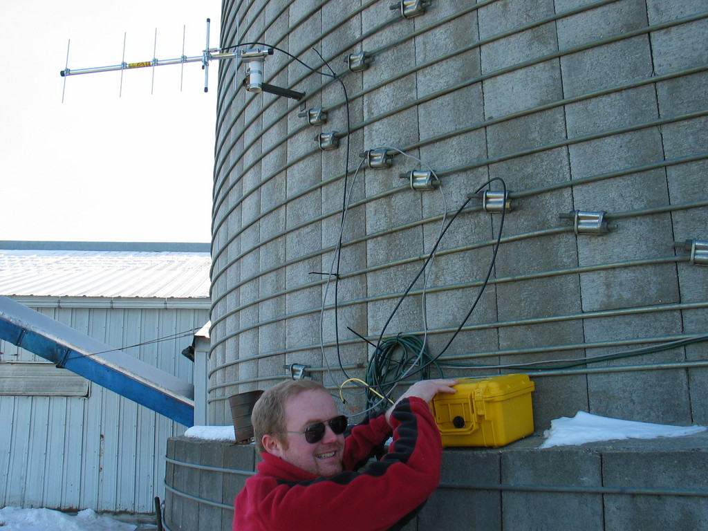 A January 2007 site visit. It was 0F outside. Brr...
