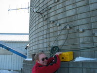 A January 2007 site visit. It was 0F outside. Brr...