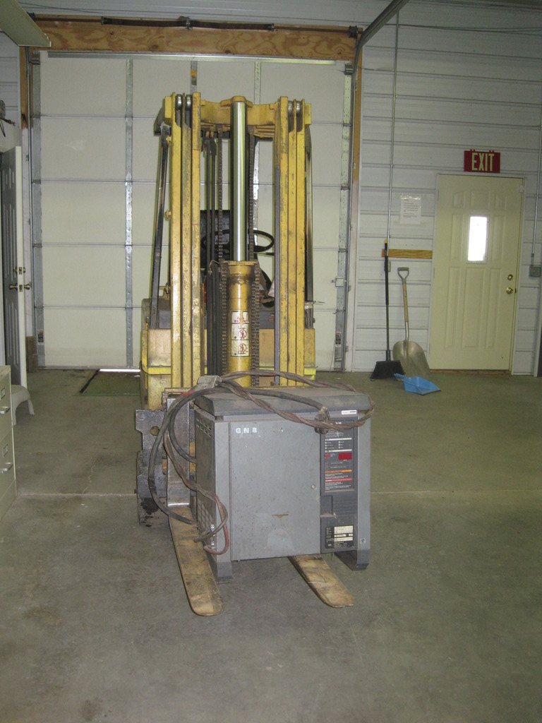 In March 2010, we are moving into a new building. For the first time, we will be on the ground floor of a building. So a forklift is in order.