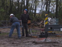 Eric Pipkin and Pieter Hubner joining the bottom 50' to the top 70'.