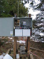 Solar powered APRS weather station.