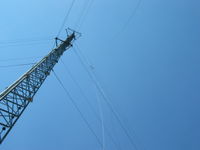 The wind is helpful because it blows the anemometer and boom away from the tower to avoid tangles.