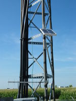 Solar panel and 900 MHz yagi.
