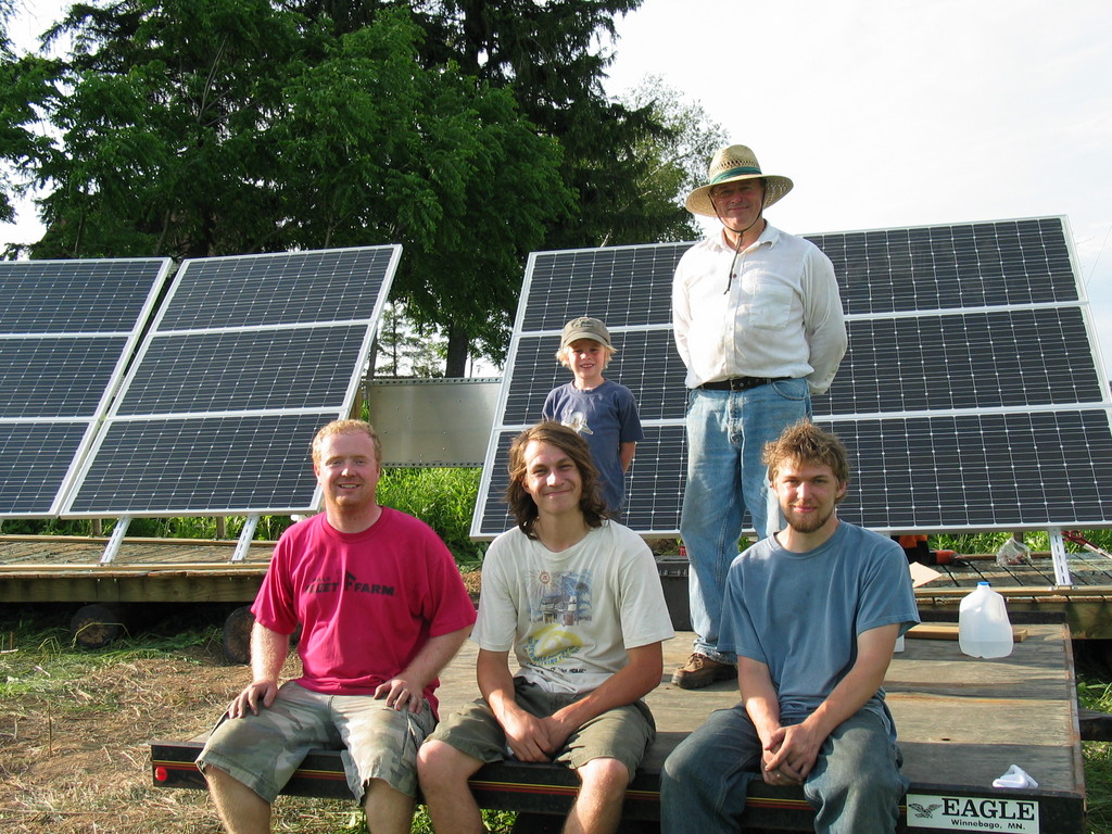 The APRS World crew, Jim Heaser, and Anton after a hard day of work.