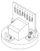 8breakout RJ-45 breakout board. Isometric view.