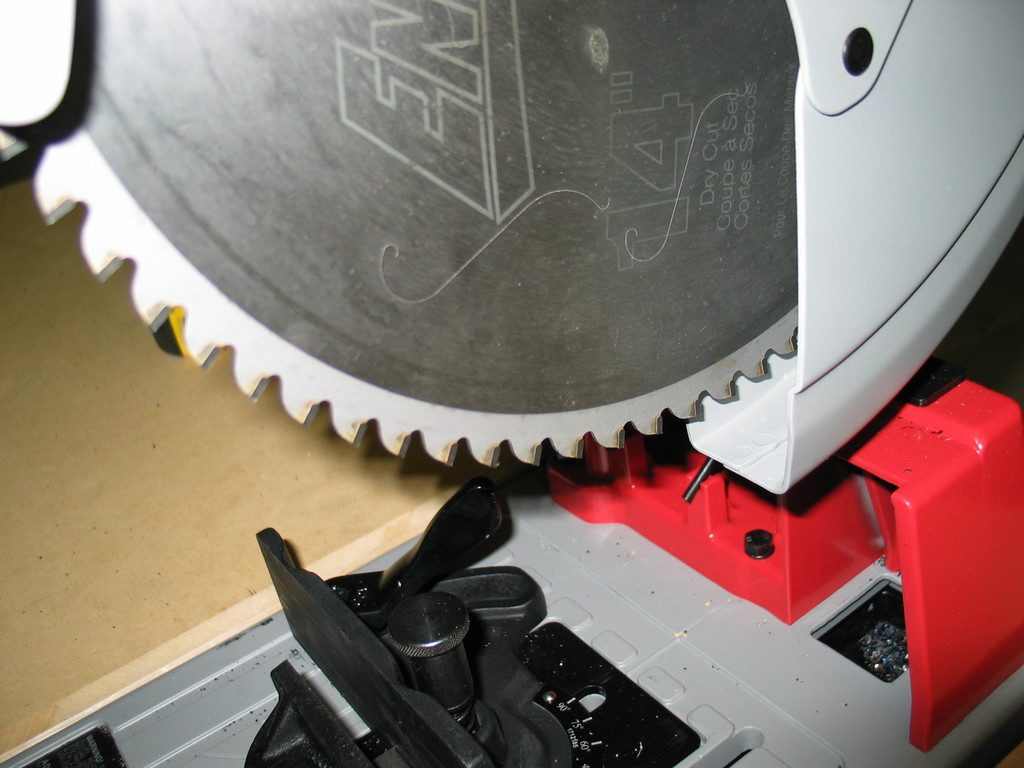 $140 dry cut saw blade. Works fine on aluminum, steel, and stainless steel.

Update: the blade is now almost two years old and it still works well. I would estimate it has about 2000 cuts on it.
