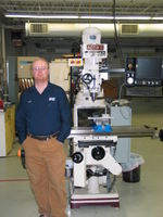 James Jarvis in front of the new 3-axis CNC mill.