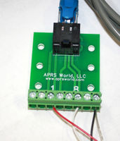 Connecting insolation sensor to RJ-45 breakout board and wind data logger.