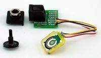 Exploded view of the custom dual wiper potentiometer in our wind vane.