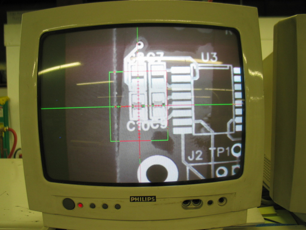 Computer vision is used to verify that placement and board orientation.