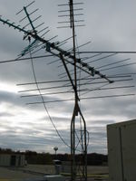 Zion Benton Township High School: An old broadcast TV antenna mast on the roof was converted to mount the weather station.
