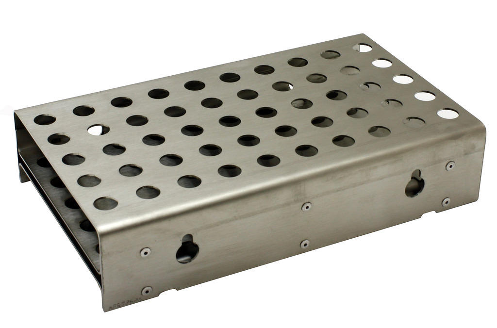 APRS9203: Reduced Shank Drill Bit Stand, Silver Deming, Heavy Duty for 50 Drill Bits, Stainless Steel
