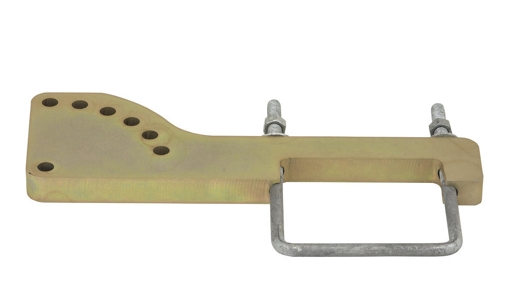 APRS6660: Solar 4" Container Rail Mount Bracket, 15 to 90, 3/4" Steel