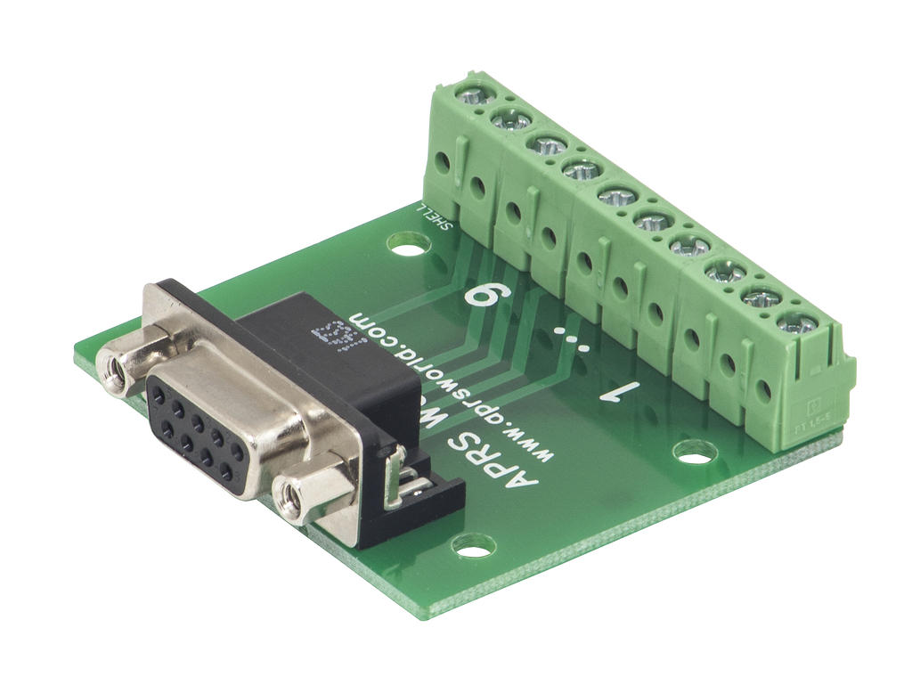 APRS6852: DB9 Female Breakout Board to Screw Terminals, Pack of 10