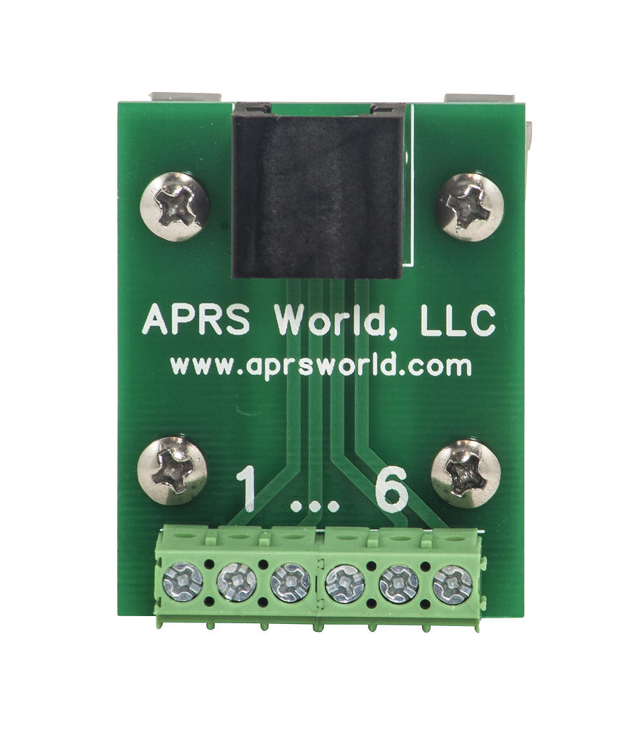 APRS6595: RJ-25 (6P6C) to Screw Terminals, DIN Rail Mountable