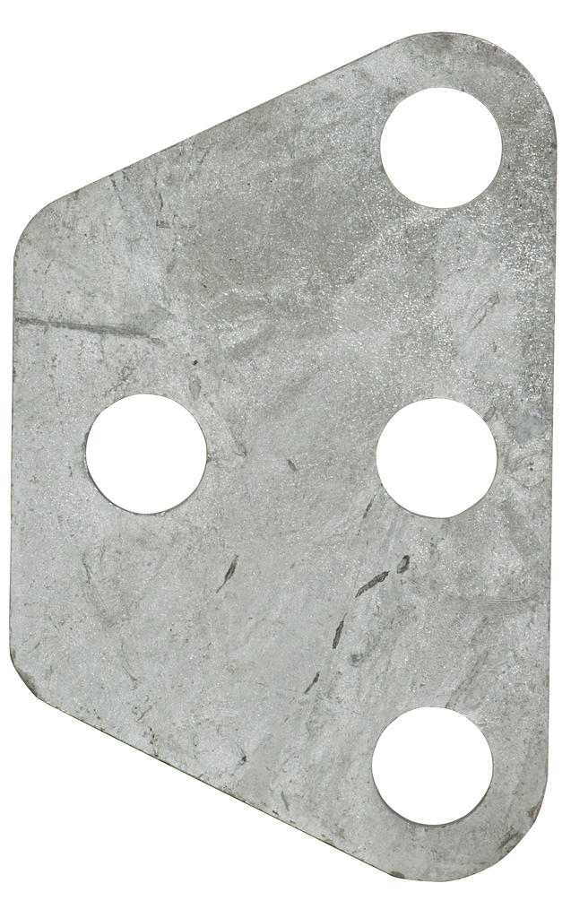 APRS6616:  Tower Load Equalizing Plate, Three Hole, 6.4 mm (.25 in) Steel