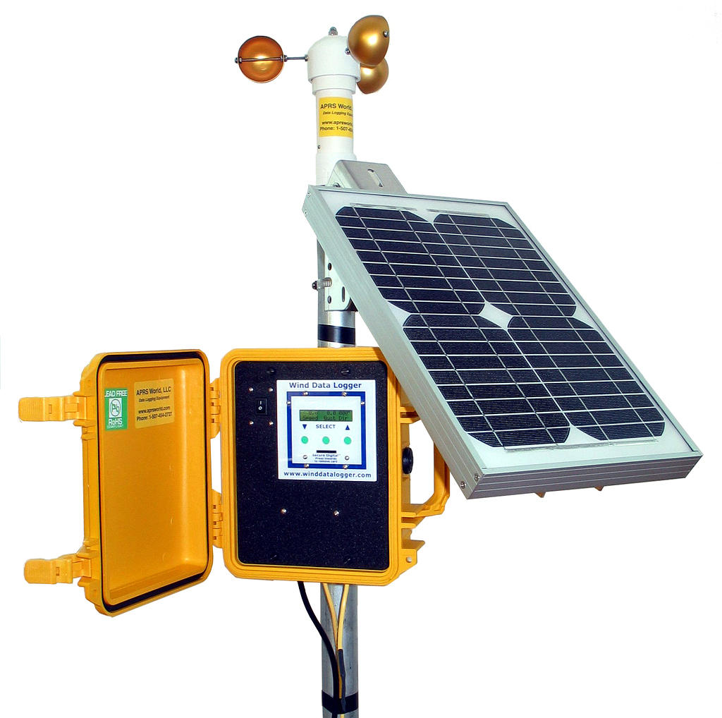 APRS6060: Wind Data Logger Package, Solar Powered, Outdoor