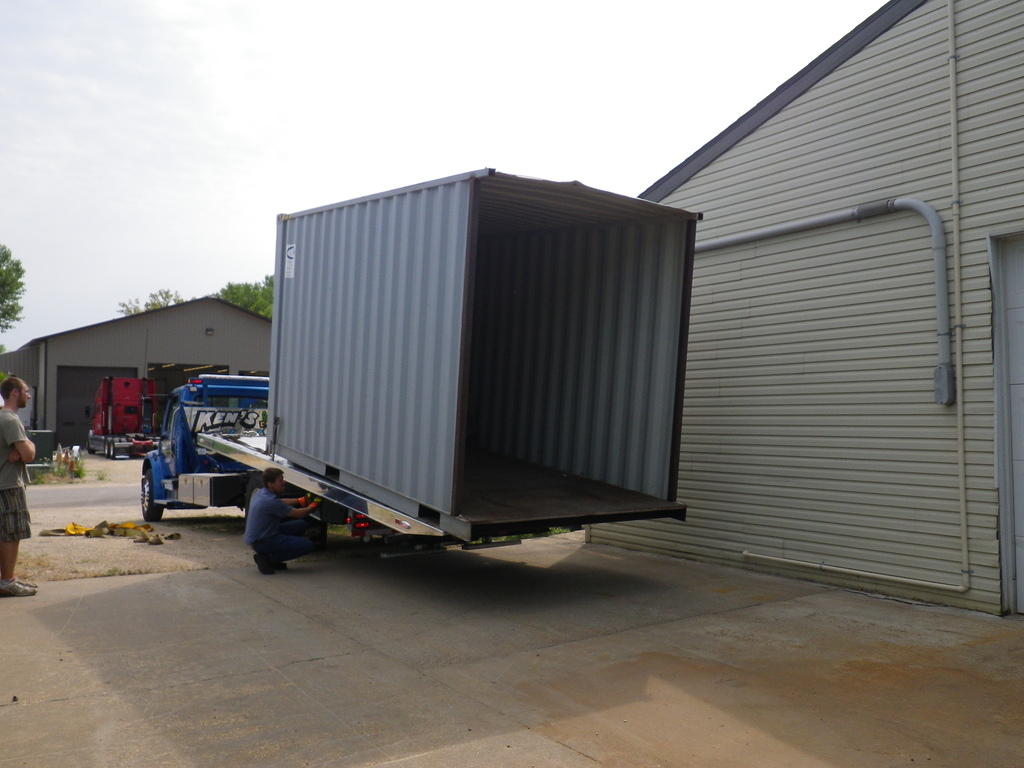 Unloading at APRS World