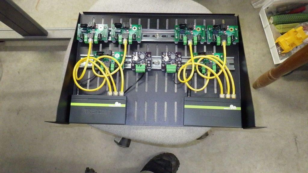 Ethernet switch shelf coming together