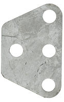 APRS6616: Tower Load Equalizing Plate, Three Hole, 6.4 mm (.25 in) Steel
