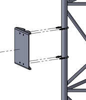 APRS6617: Small Flat Tower Plate for 1.25" lattice towers