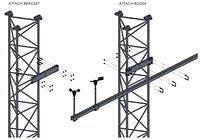 APRS6614: Boom Mounting Kit, Bergey GL Tower
