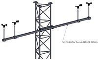 APRS6614: Boom Mounting Kit, Bergey GL Tower, Sensor Boom Mounted to Bergey GL Tower