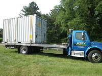 Picking up container from Jim's house