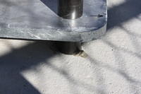 Excess adhesive indicates that the hole is filled
