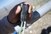 Connectors for quick wiring of the turbine
