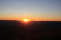 Day started at 5:30AM and at sunset it is time to start getting down the mountain