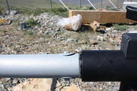 I forgot to bring proper screws for the wind turbine