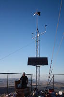 With all hands of deck, the solar panel was installed
