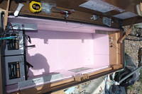 The top of the job box makes a great place to store tools while working
