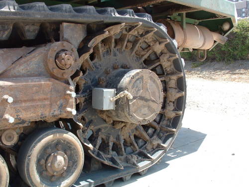 Thermok logger mounted on wheel