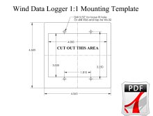 1:1 mounting template