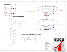 Main board schematic, revision 1