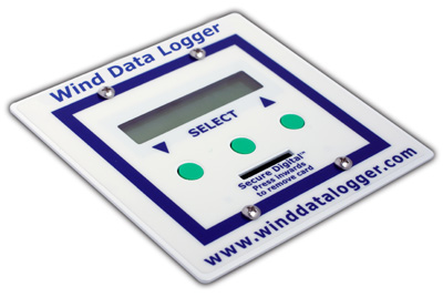 Front view of data logger